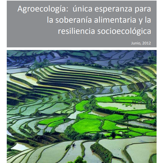 Agroecología:  única esperanza para   la soberanía alimentaria y la  resiliencia socioecológica