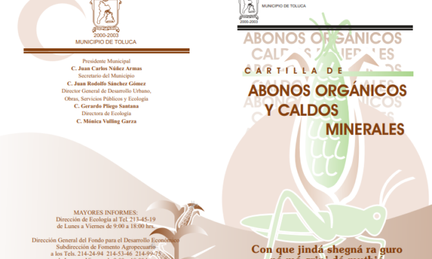 CARTILLA DE ABONOS ORGÁNICOS Y CALDOS MINERALES